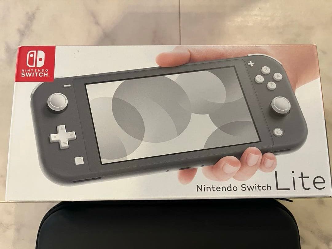 Nintendo Switch Lite グレー 箱、収納ケース付き