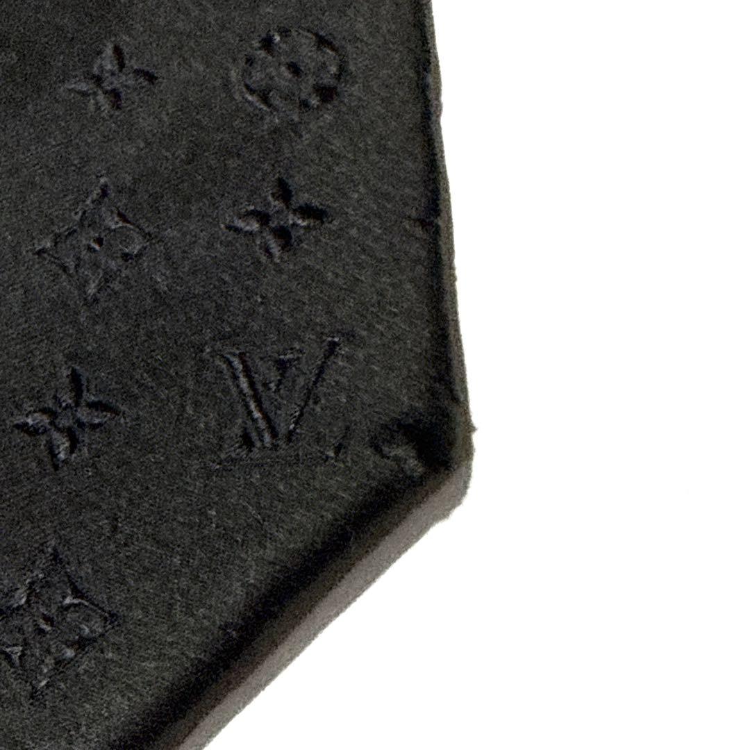 ルイヴィトン　ネクタイ　クラヴァットミックス　モノグラム　ジャガード　肉厚　黒