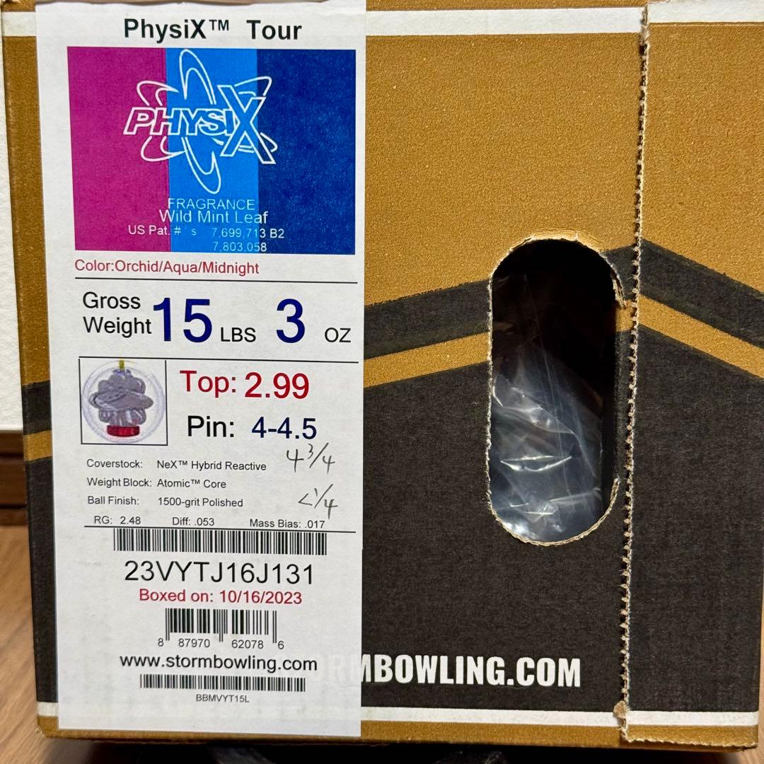 ボール STORM PHYSIX TOUR 15P