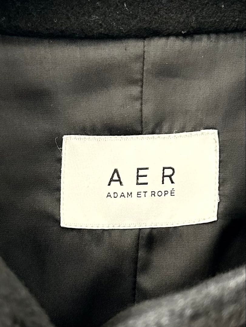ADAM ET ROPE' FEMME スタンドカラーミドルコート