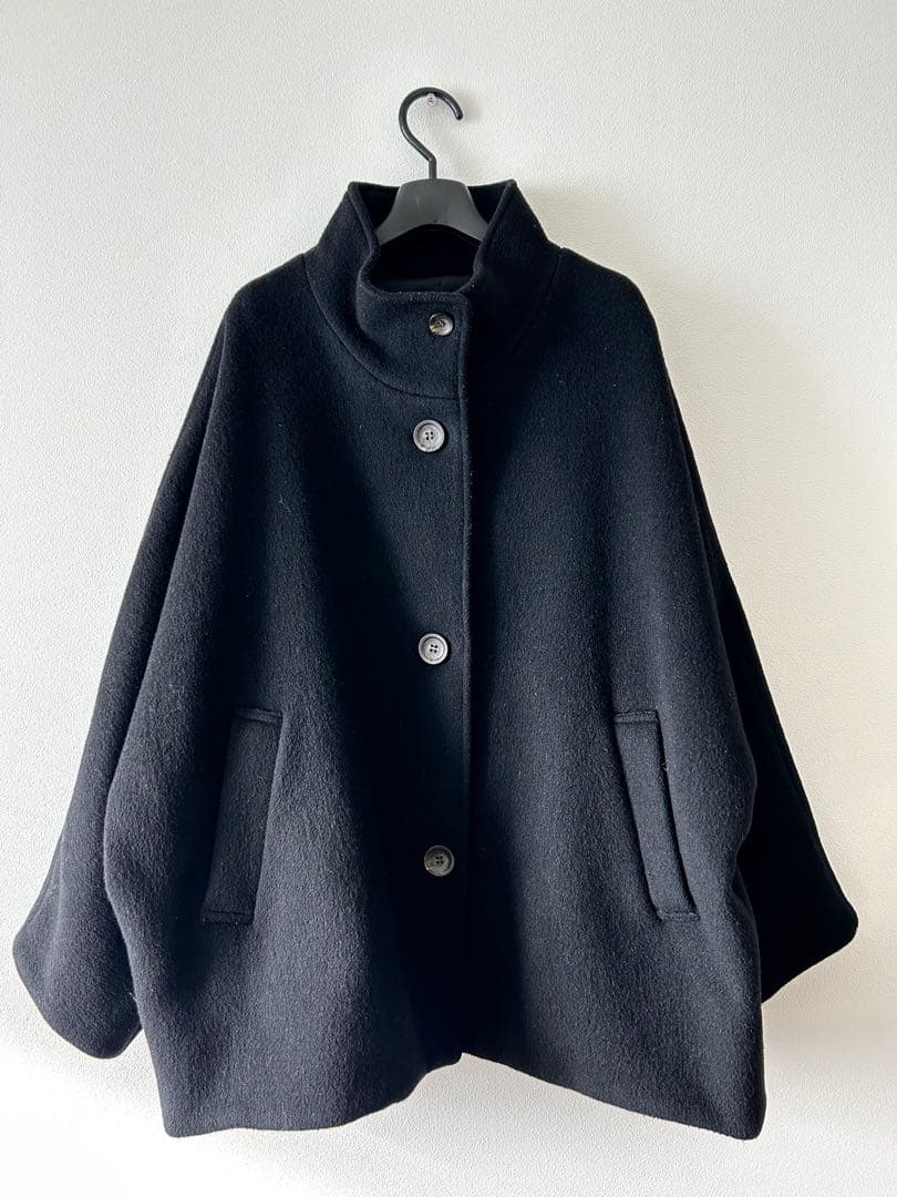 ADAM ET ROPE' FEMME スタンドカラーミドルコート