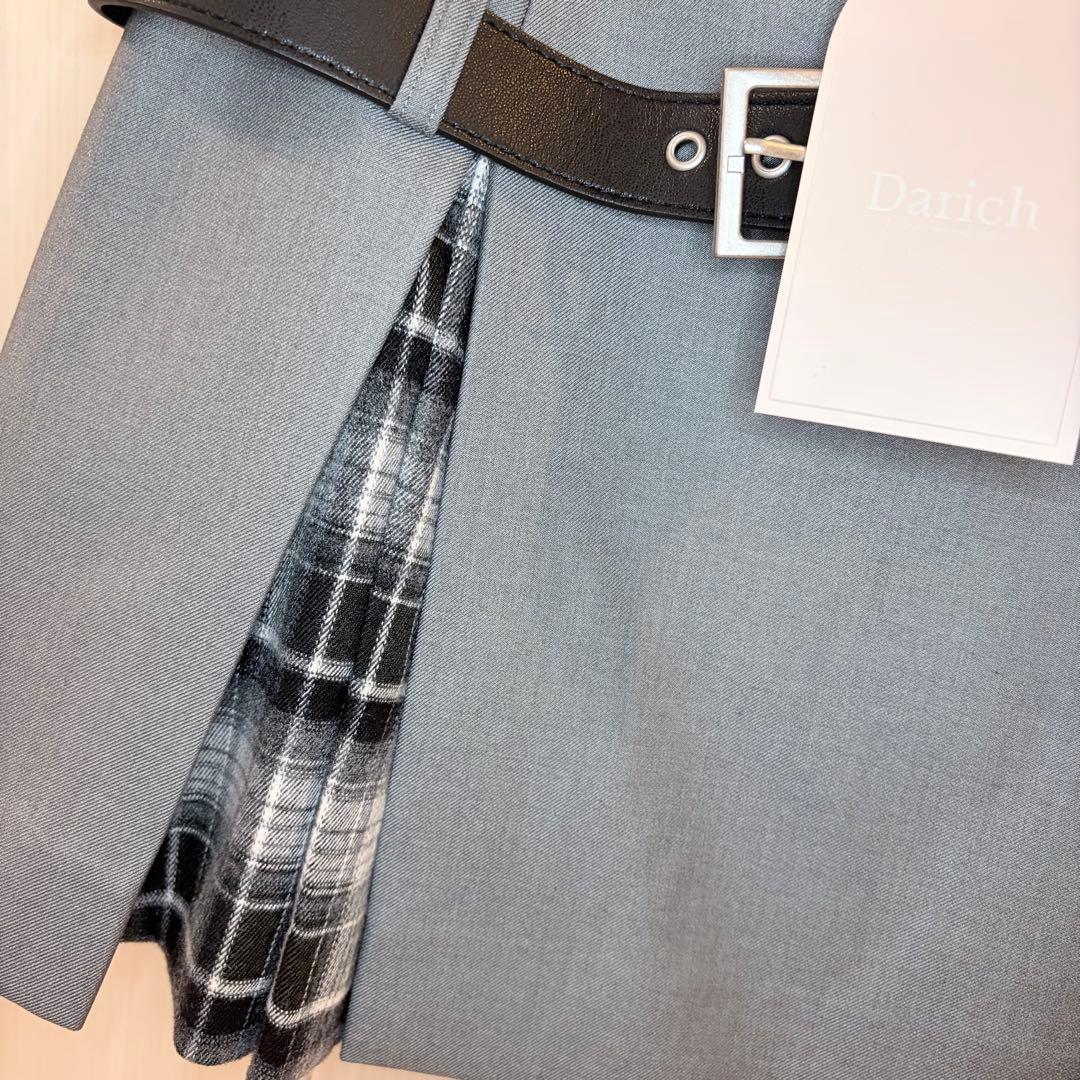 ♡ ダーリッチ Darich ♡ チェックドッキングミニスカート