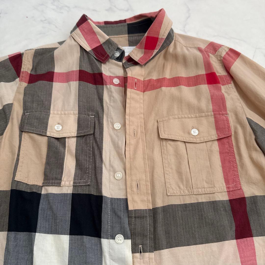 BURBERRY CHILDREN チェック柄長袖シャツ