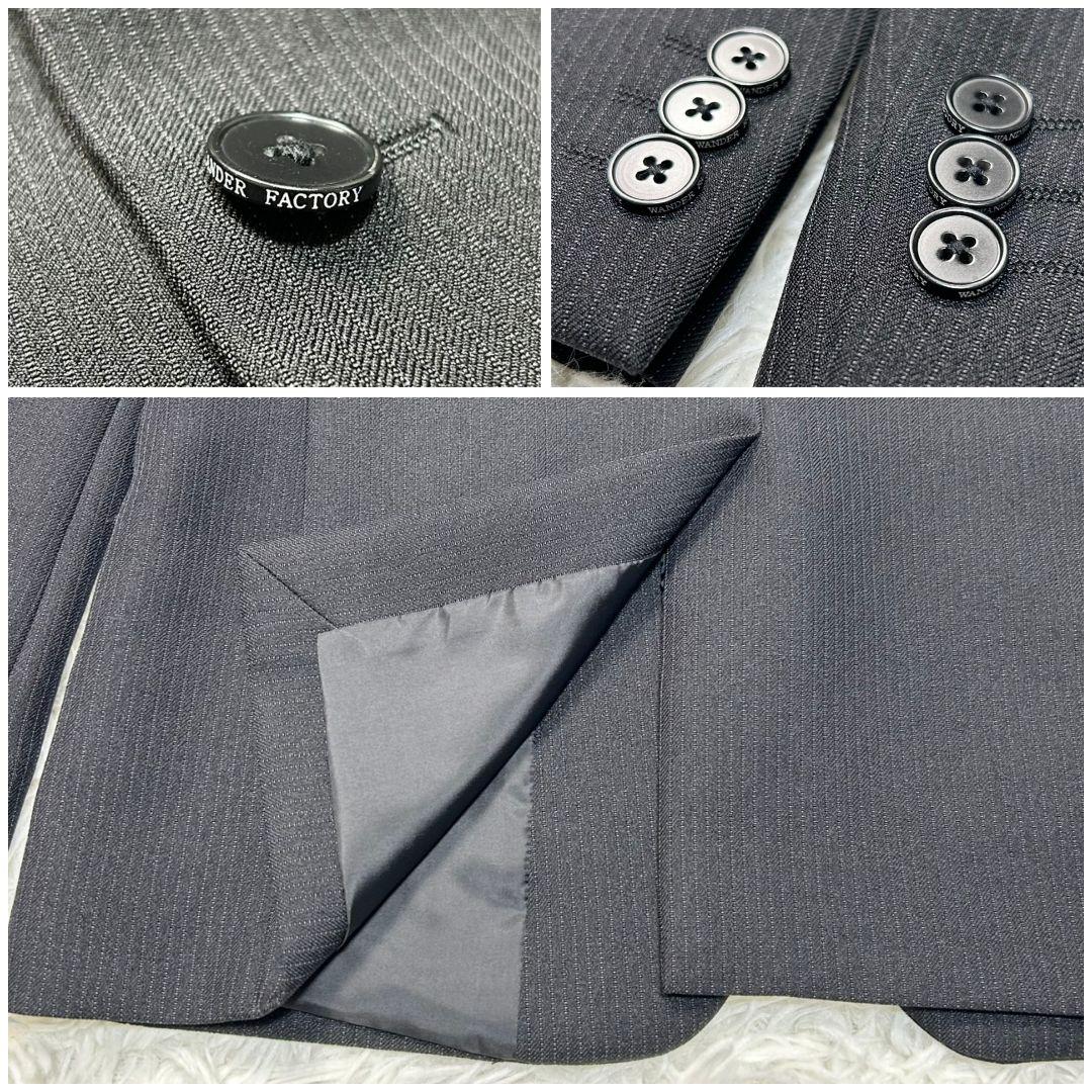 【美品】ワンダーファクトリー フォーマル スーツ キッズ 150 卒服 ブラック