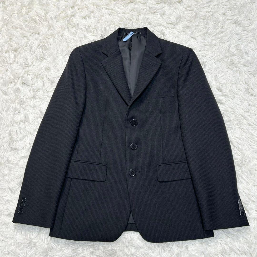 【美品】ワンダーファクトリー フォーマル スーツ キッズ 150 卒服 ブラック