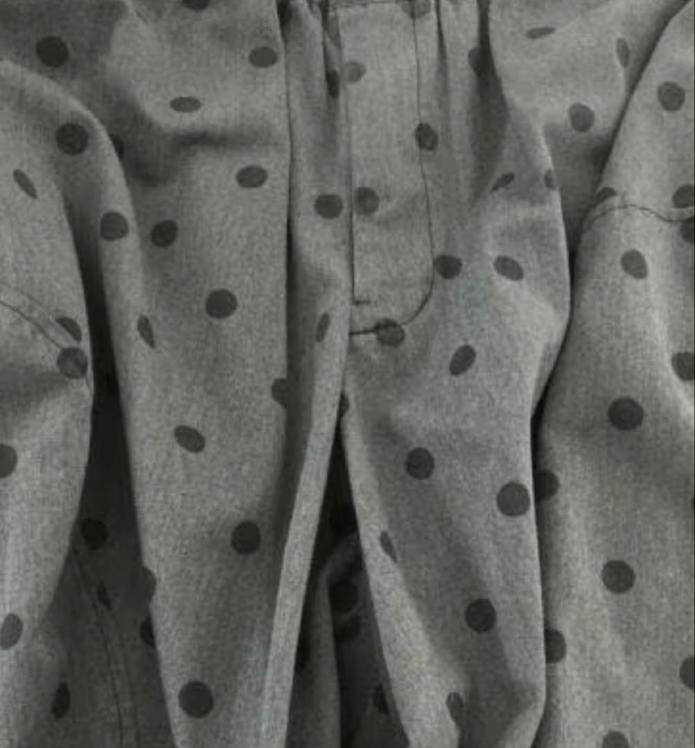 BLACK COMME des GARCONSのドット柄 コクーンパンツ XS