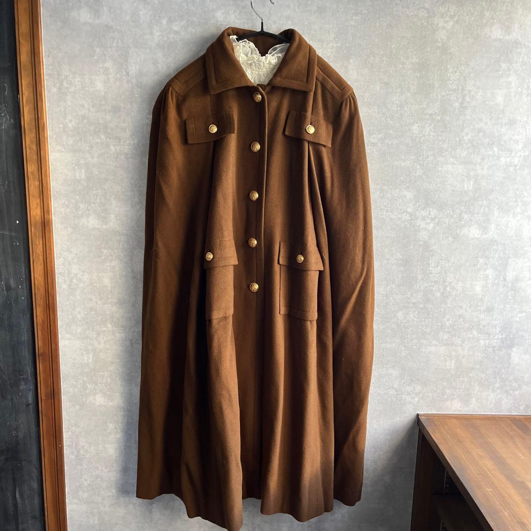 ヴィンテージ マントコート　古着　昭和レトロ　used ビンテージ　希少