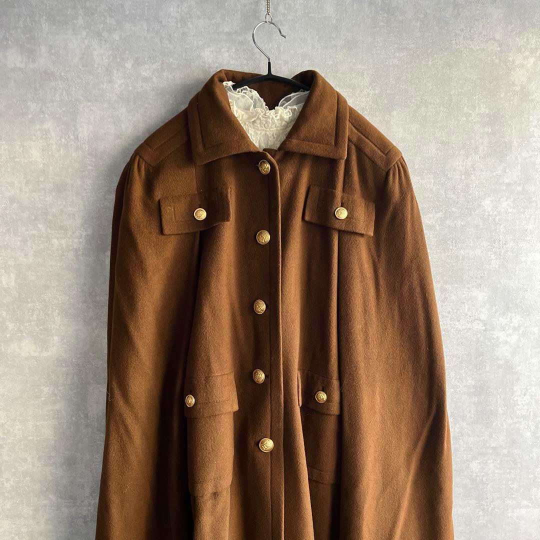 ヴィンテージ マントコート　古着　昭和レトロ　used ビンテージ　希少