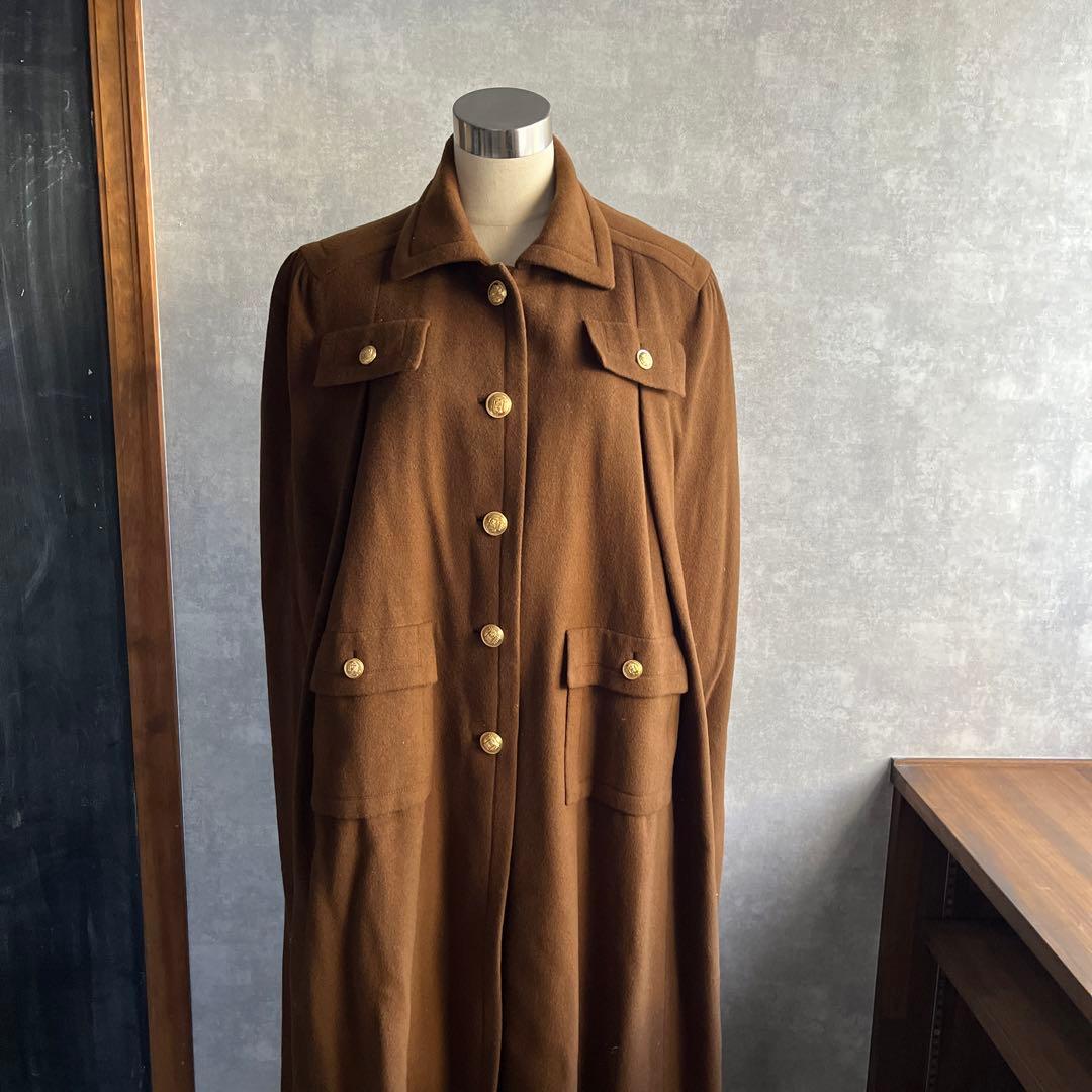 ヴィンテージ マントコート　古着　昭和レトロ　used ビンテージ　希少