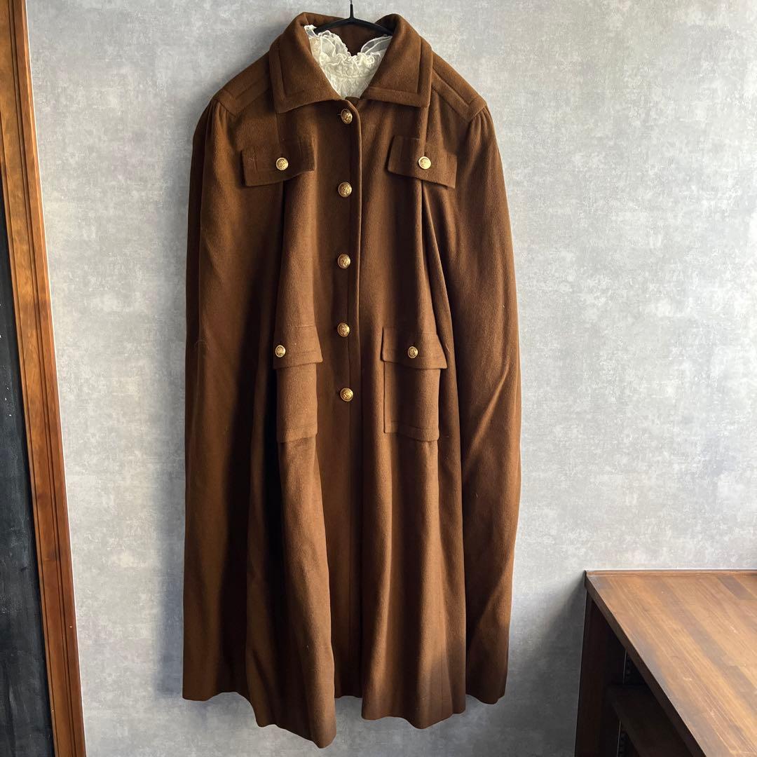 ヴィンテージ マントコート　古着　昭和レトロ　used ビンテージ　希少