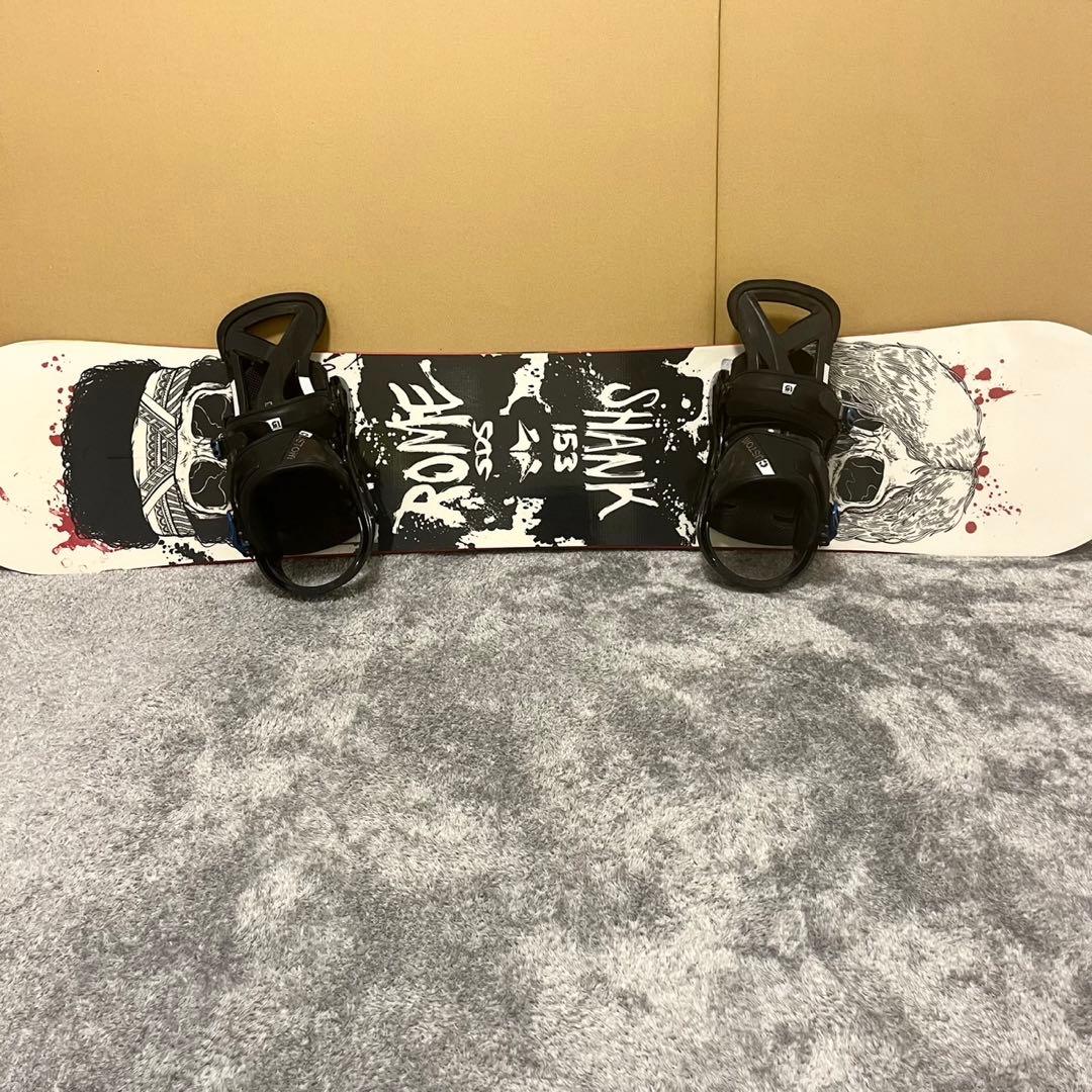 ROME SDS SHANK スノーボード 板 153cm ビンディング付き