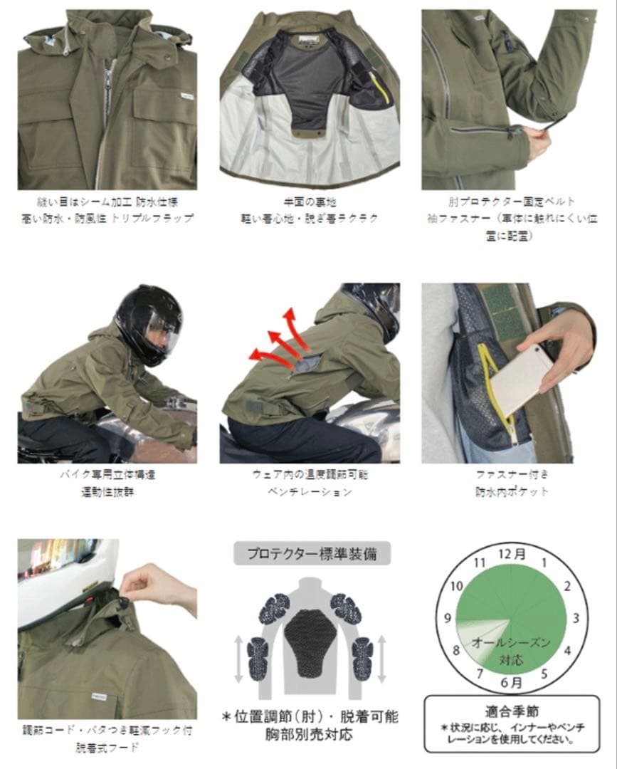 【値下】【新品】POWERAGE PJ-103 ウォータープルーフライダース M