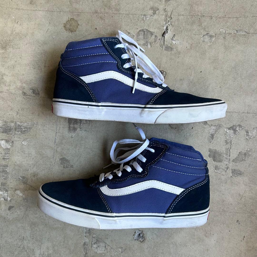 VANS WARD HIGH NAVY スニーカー