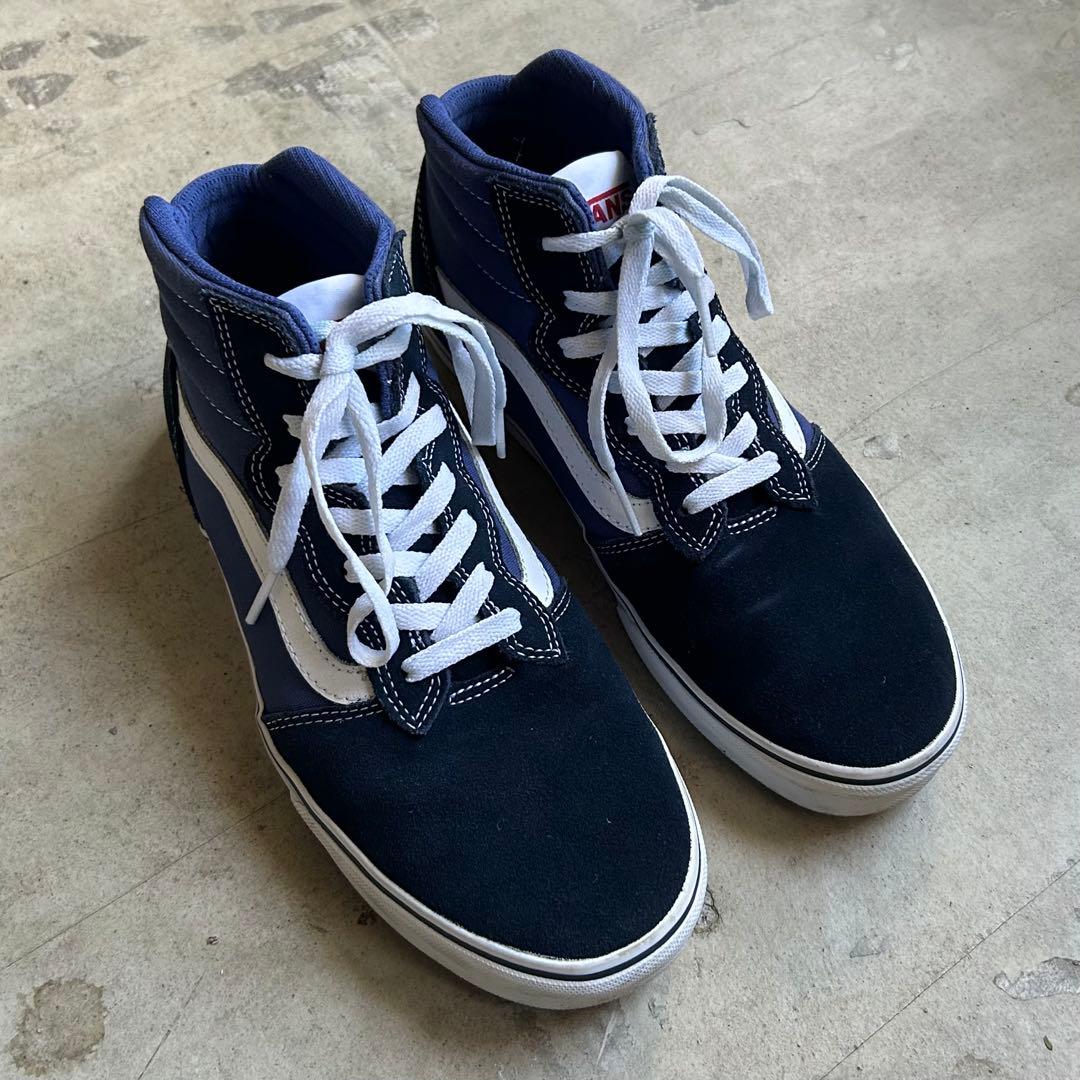 VANS WARD HIGH NAVY スニーカー