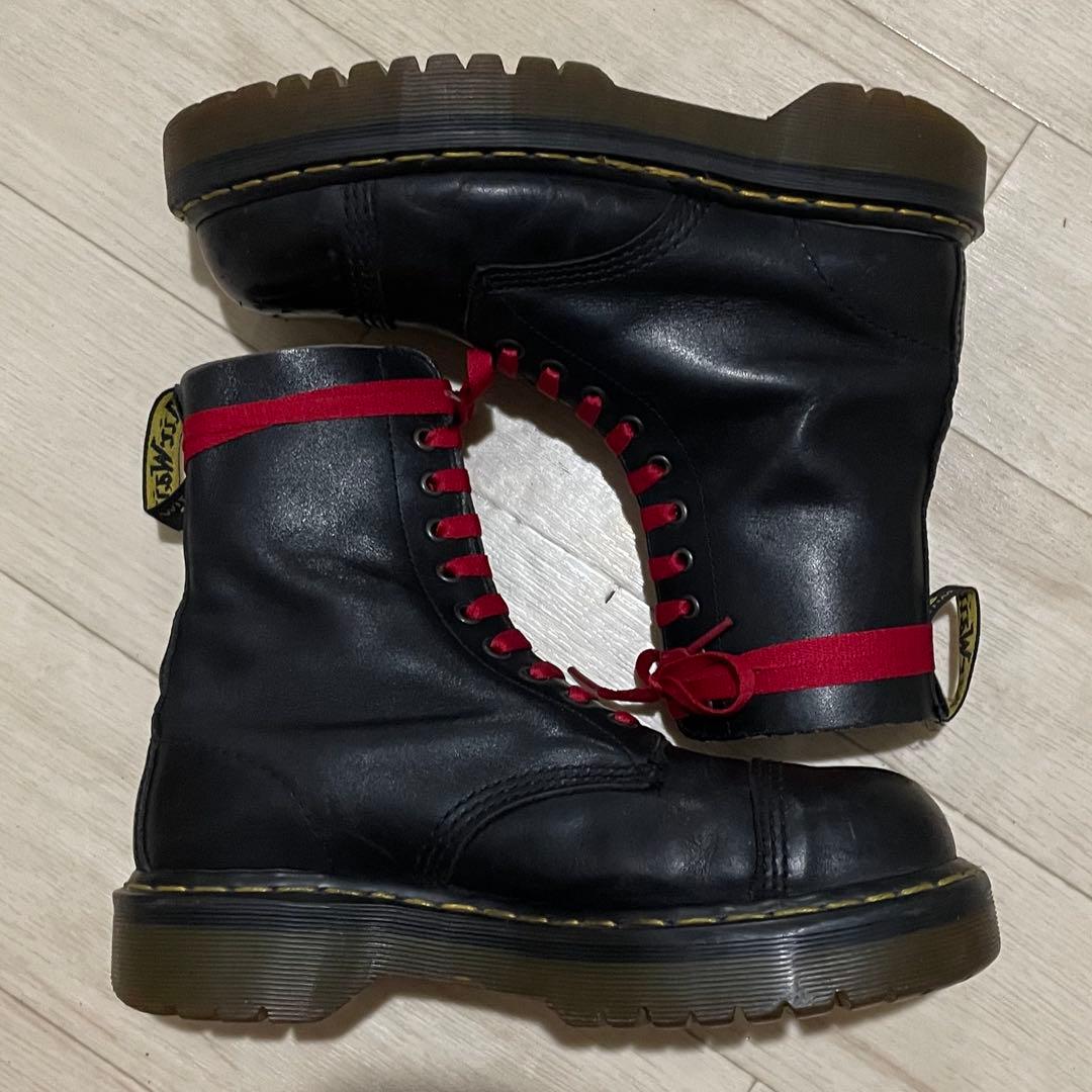 Dr.Martens クレイジーボム 10ホール スチールトゥ uk8 英国製