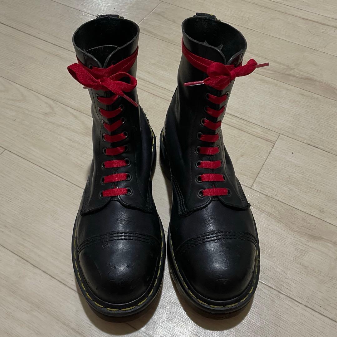 Dr.Martens クレイジーボム 10ホール スチールトゥ uk8 英国製