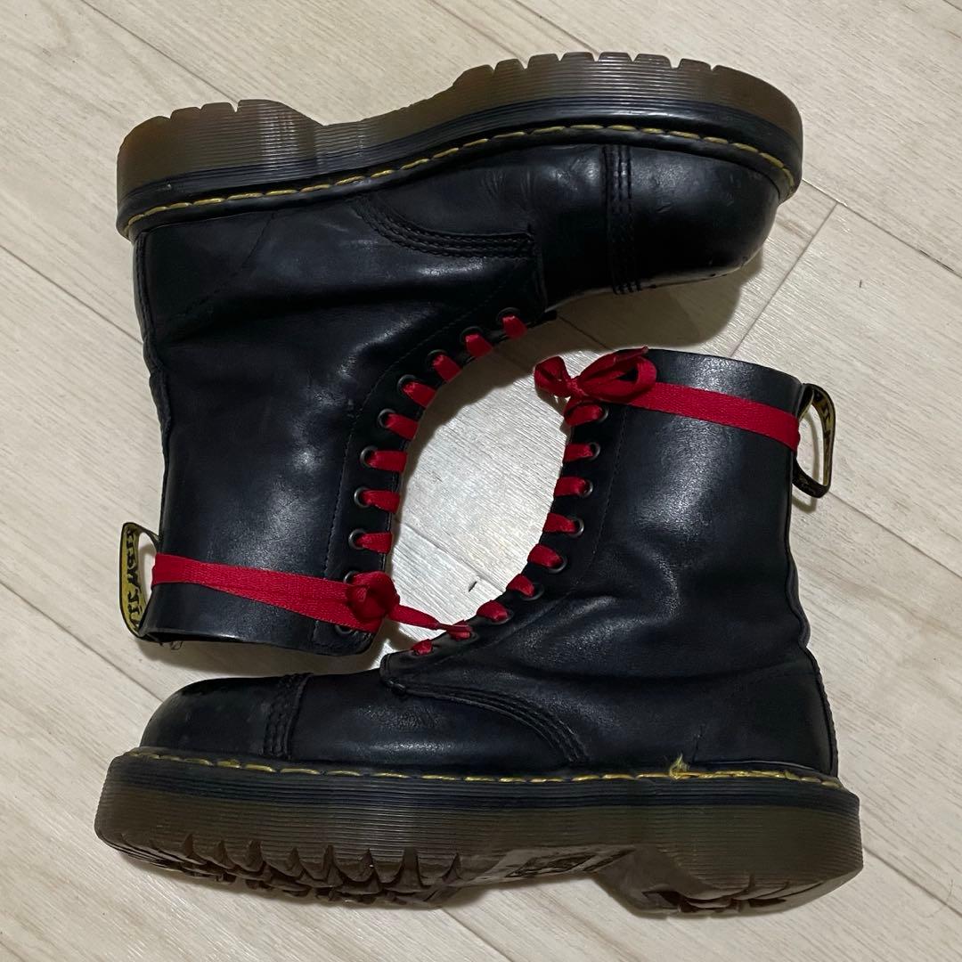 Dr.Martens クレイジーボム 10ホール スチールトゥ uk8 英国製