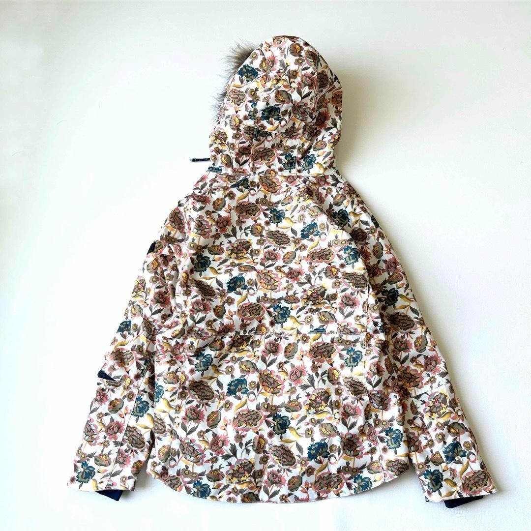 4920専用商品【美品】バートン　ジャケット 花柄 ファー付き 中綿入り　ピンク