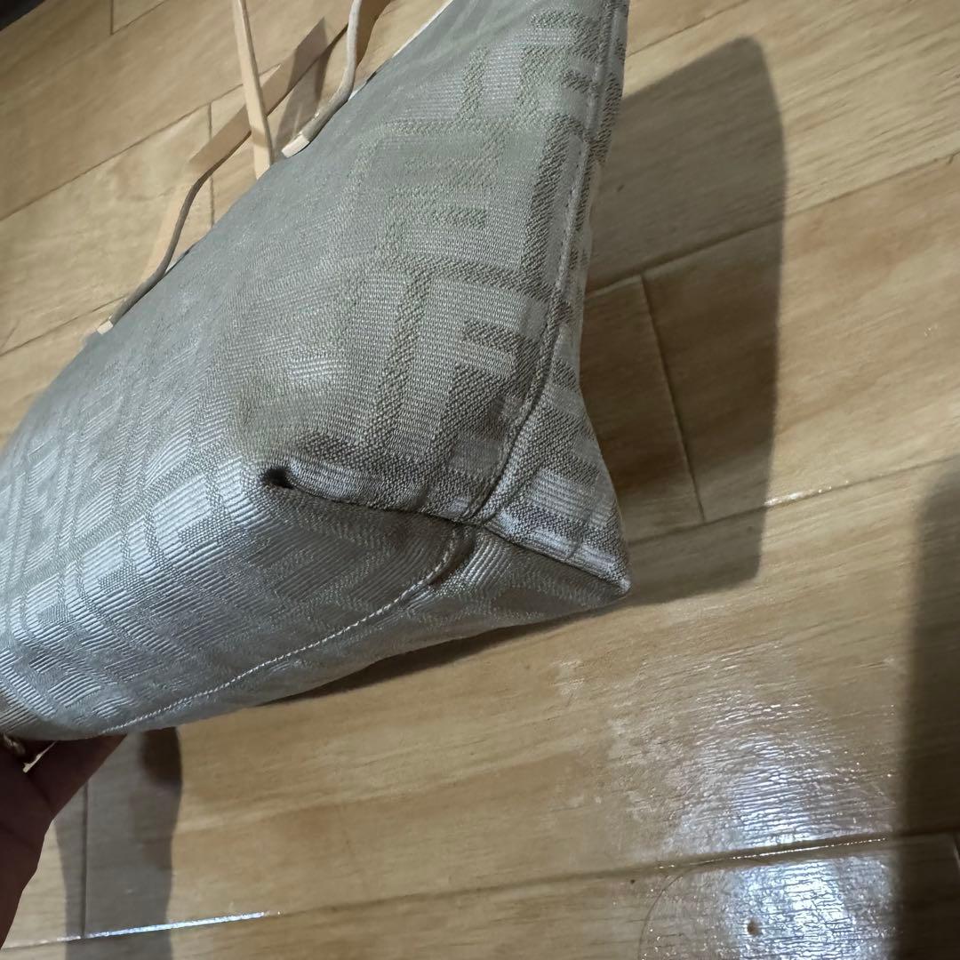 FENDI ズッカ柄 ミニ トートバッグ キャンバス レザー