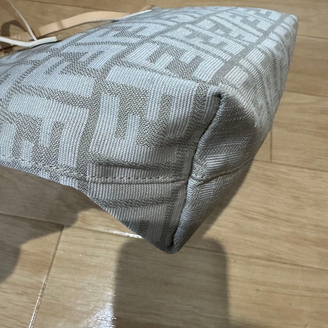 FENDI ズッカ柄 ミニ トートバッグ キャンバス レザー