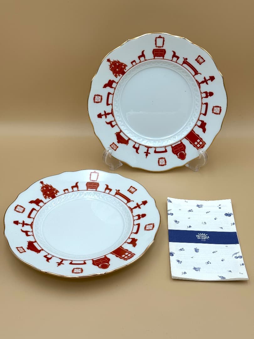 【新品未使用】GINORI ジノリ クリスマスプレート 19cm 2枚セット