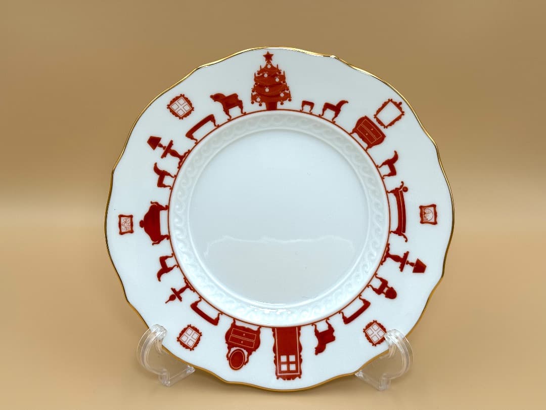 【新品未使用】GINORI ジノリ クリスマスプレート 19cm 2枚セット