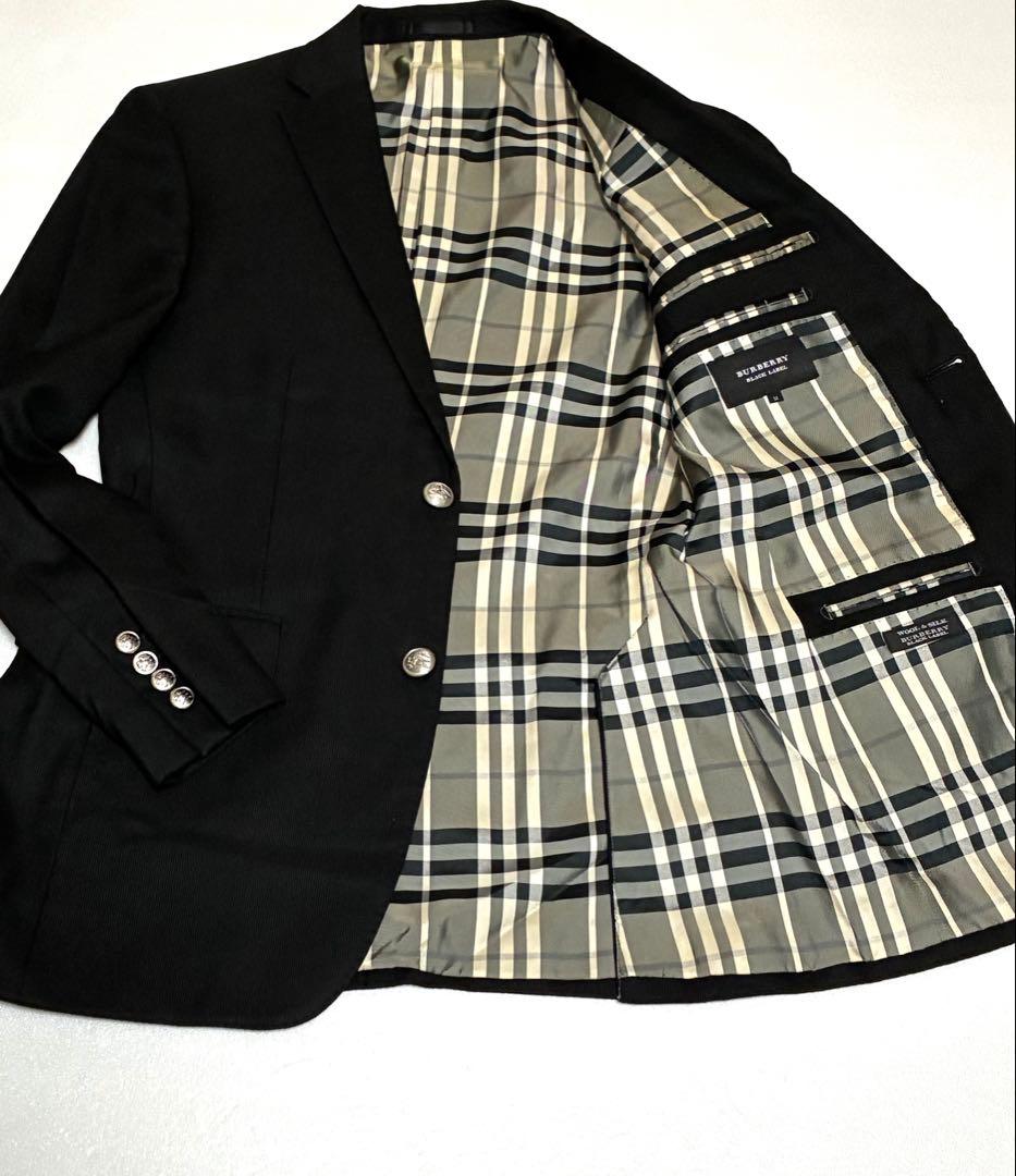 BURBERRY BLACK LABEL 銀ボタン テーラードジャケット M