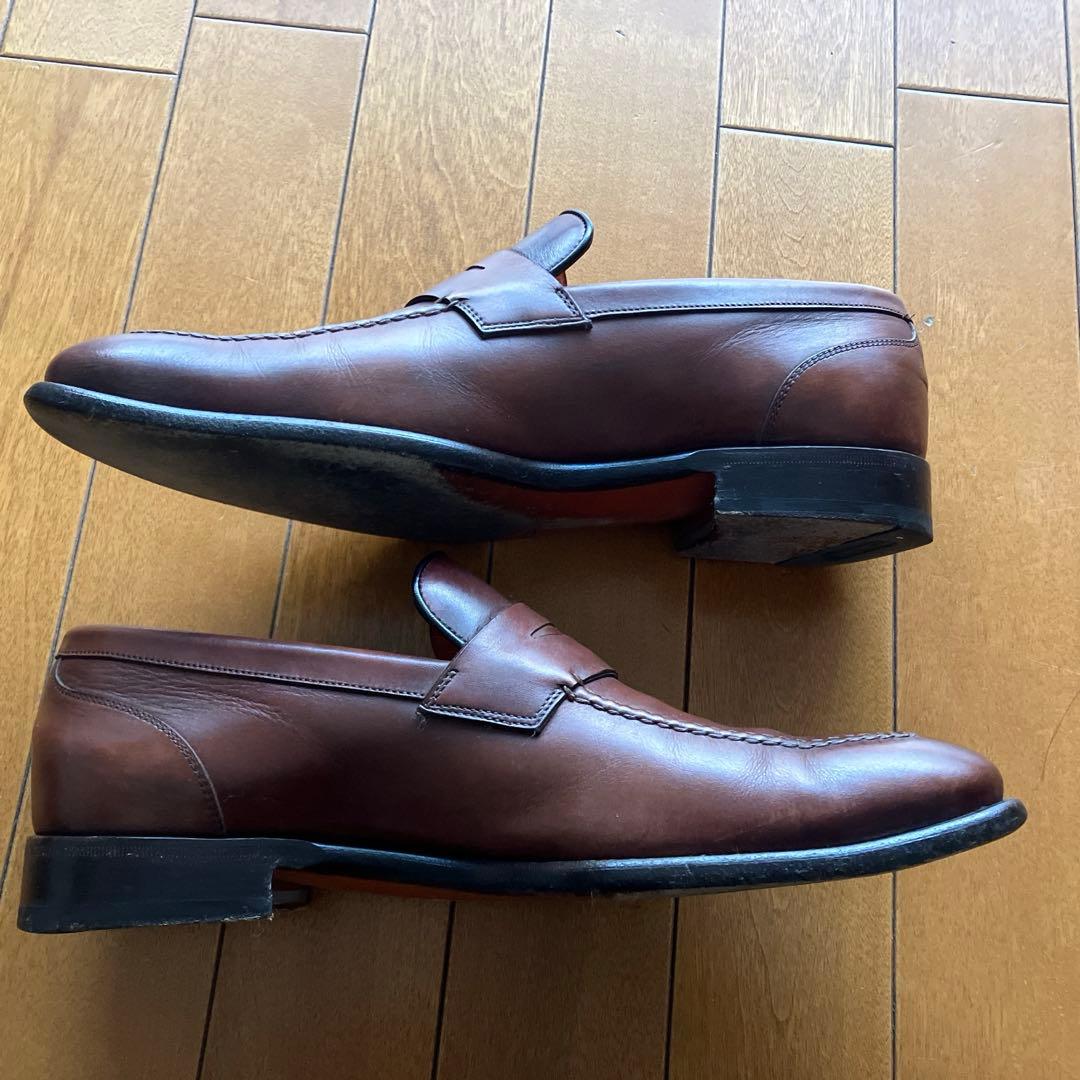 お値引き. 美品⭐サントーニ　ローファー　ブラウン　サイズ7