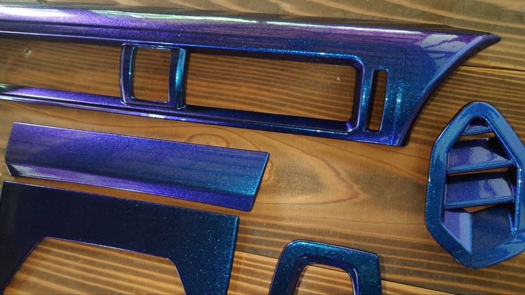 トヨタGR86 BRZ ZN8ZD8マジョーラ パープル×ブルー室内パネルカバー