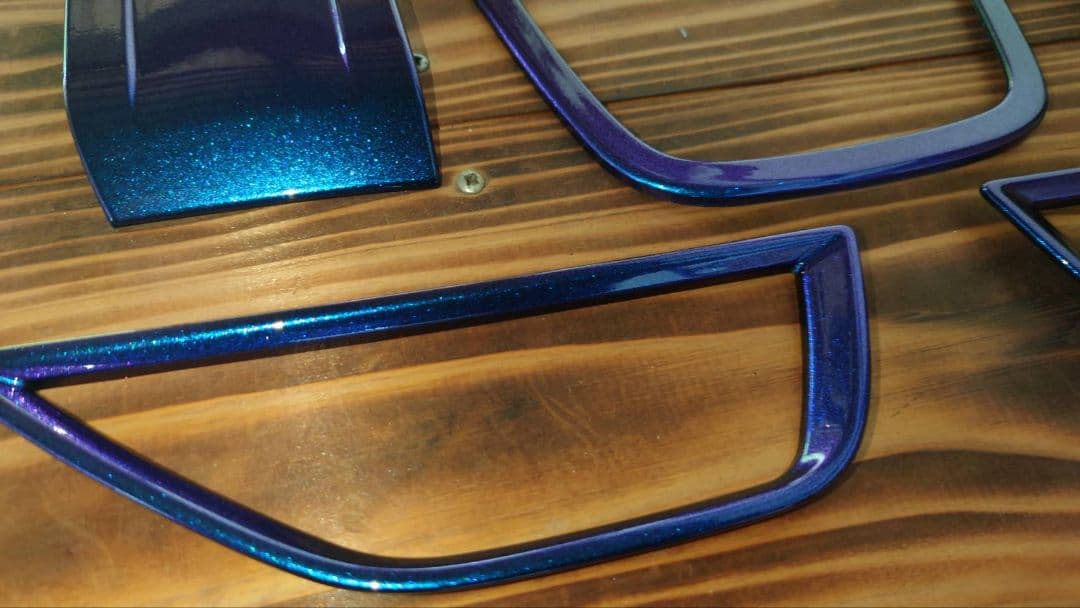 トヨタGR86 BRZ ZN8ZD8マジョーラ パープル×ブルー室内パネルカバー