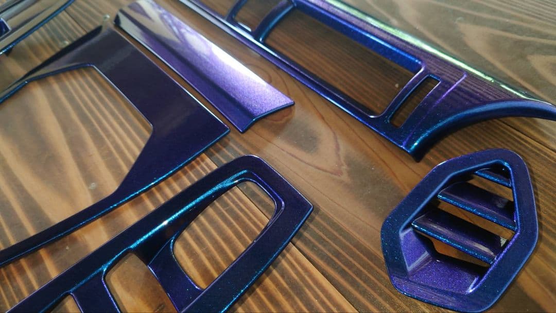 トヨタGR86 BRZ ZN8ZD8マジョーラ パープル×ブルー室内パネルカバー