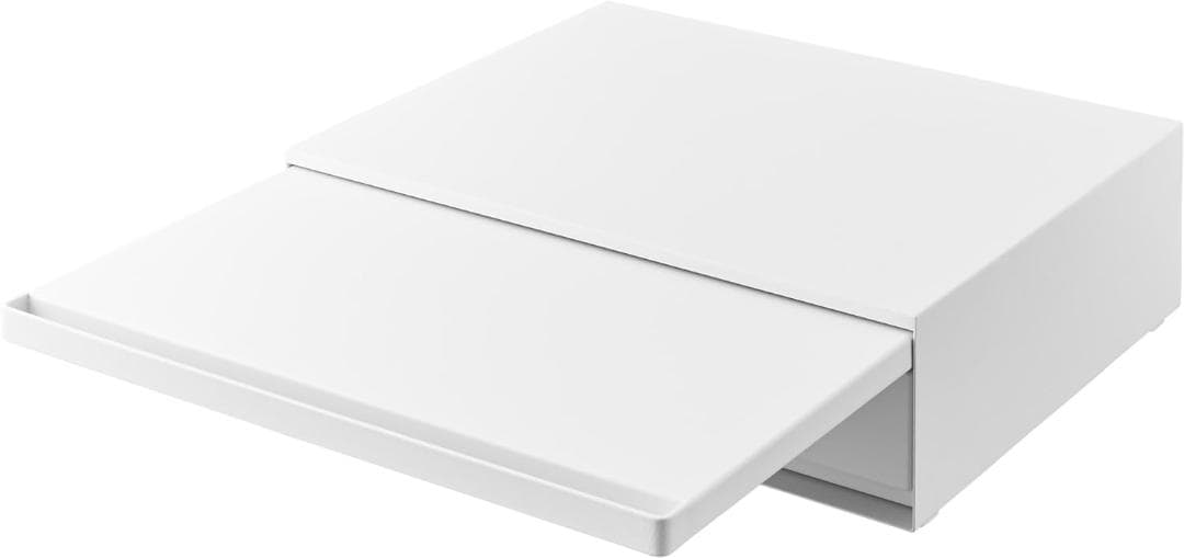 tower キッチン家電下引き出し&スライドテーブル 幅45cm 山崎実業 白