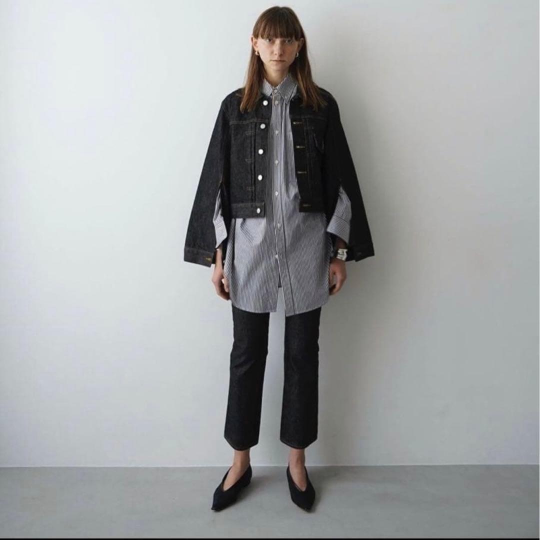 ジャケット・アウター CLANE BELL SLEEVE COMPACT JEAN JACKET