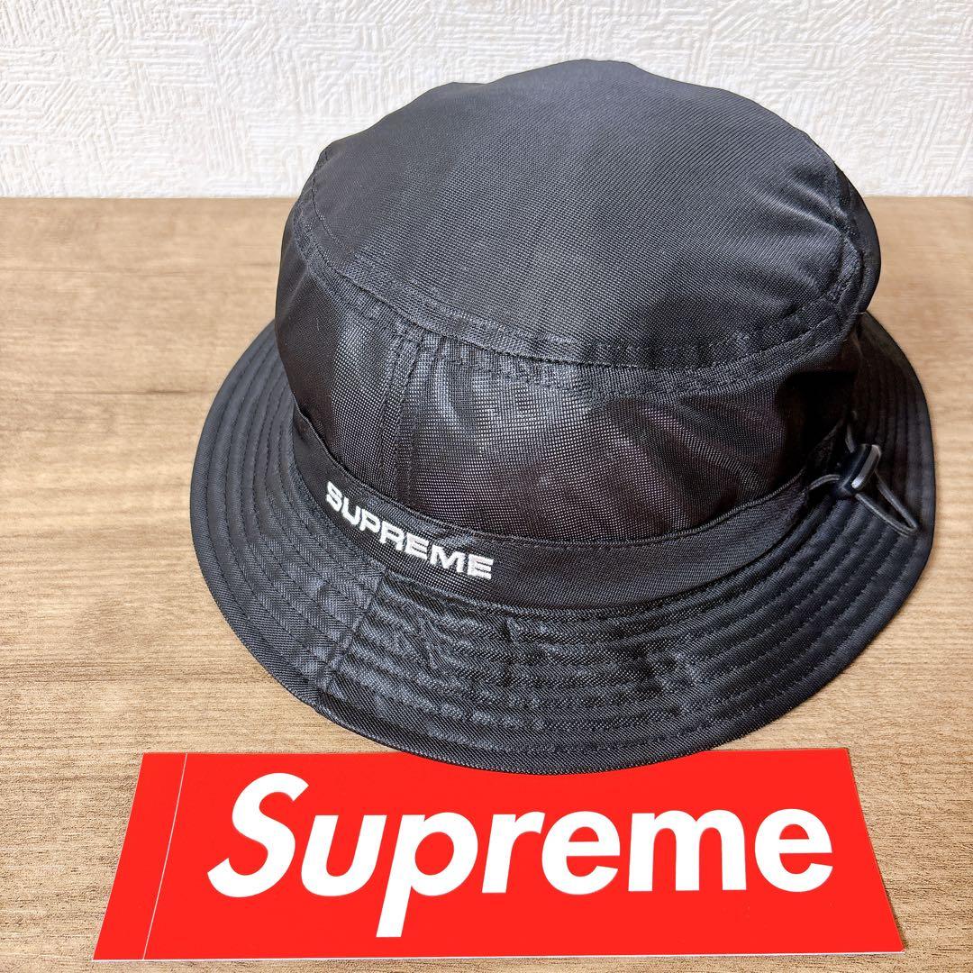 正規品　Supreme バケットハット　ハット　帽子　メッシュ　ブラック　黒
