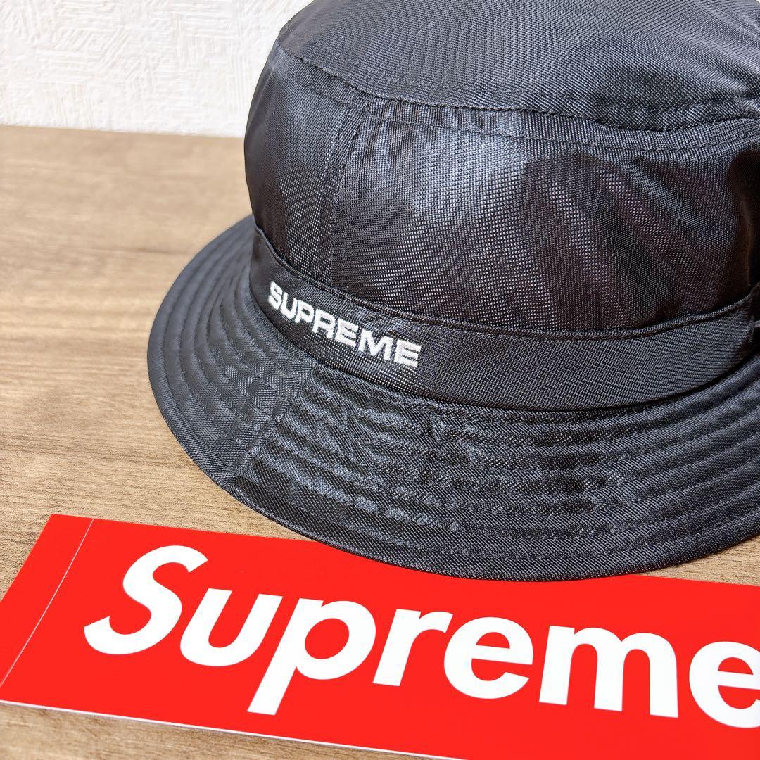 正規品　Supreme バケットハット　ハット　帽子　メッシュ　ブラック　黒