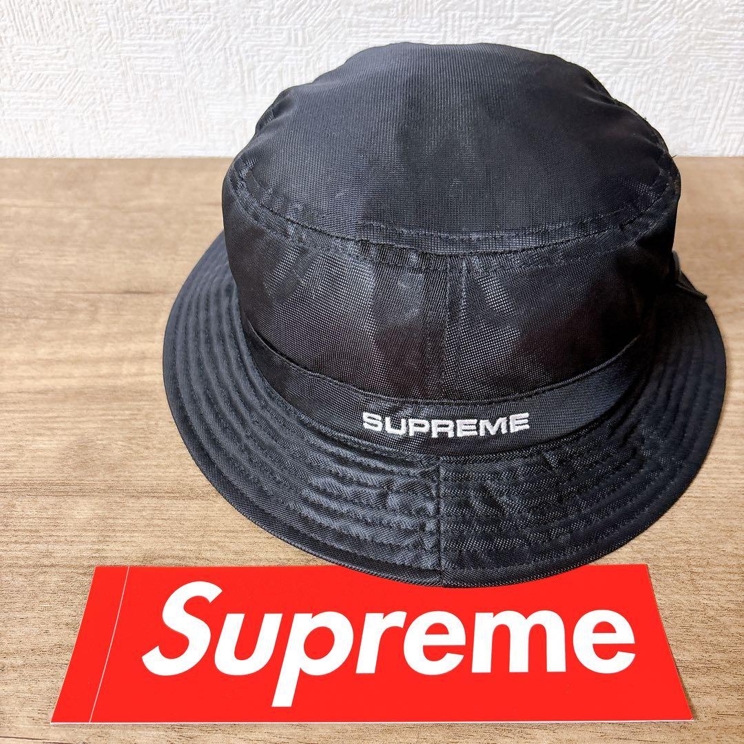 正規品　Supreme バケットハット　ハット　帽子　メッシュ　ブラック　黒