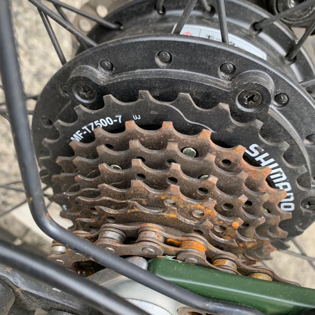 引取限定　EENOUR 電動アシスト折りたたみ自転車 20インチ グリーン