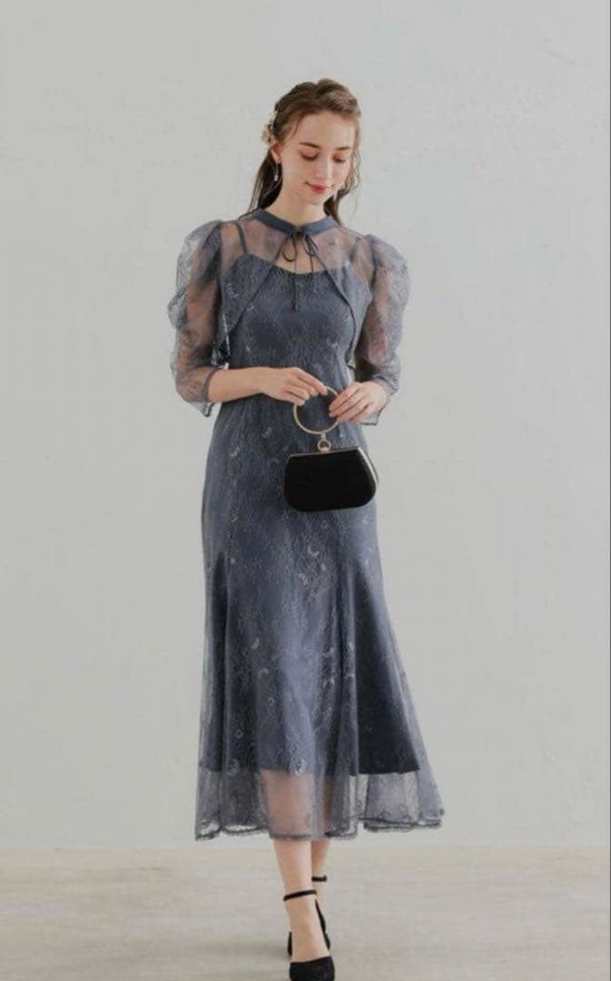 DorryDoll ボレロレイヤーレースドレス 結婚式 成人式 オケージョン