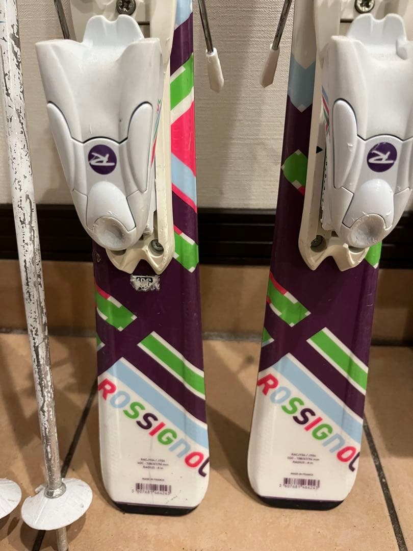 ROSSIGNOL スキー板 110 ストック付き