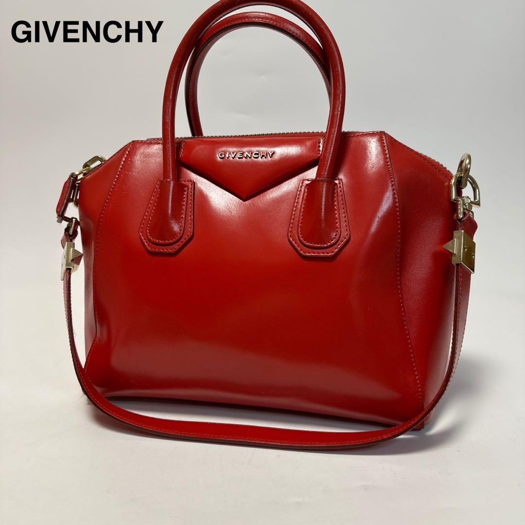 p87【美品】保存袋付　ジバンシー　アンティゴナ　スモール2wayショルダー.