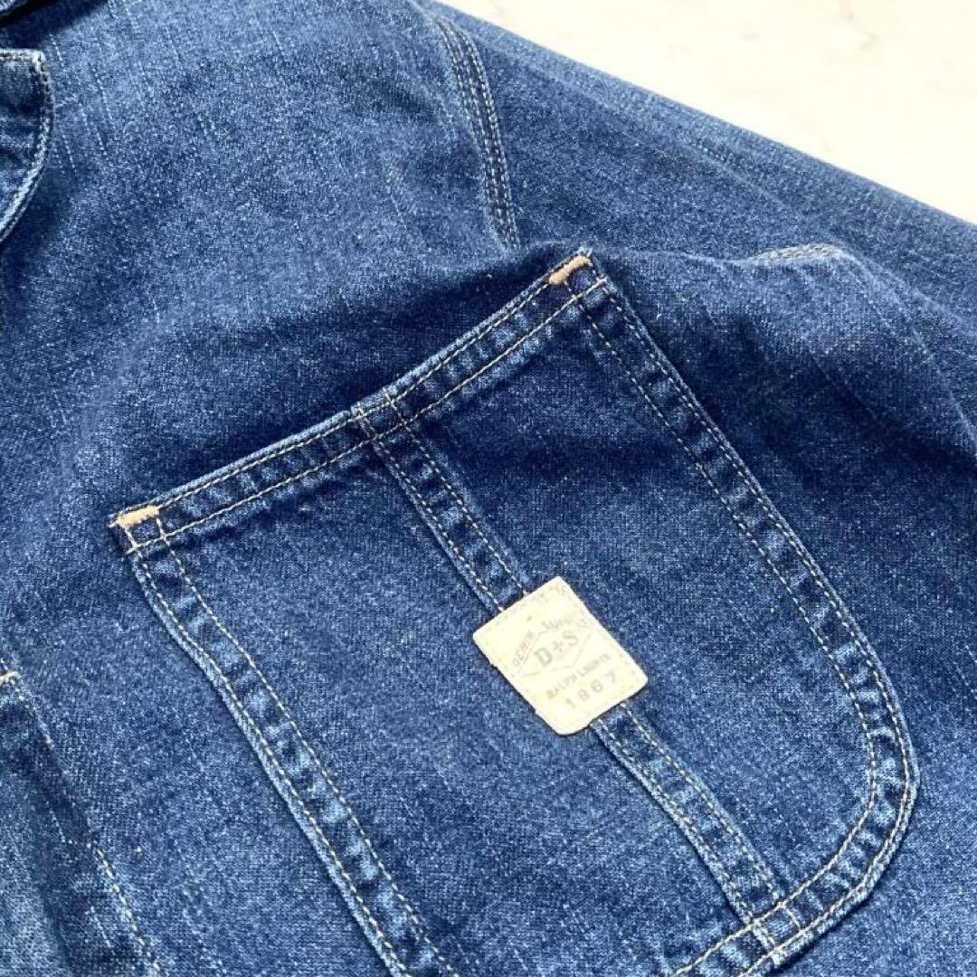 デニム&サプライ ラルフローレンジャンプスーツ オールインワン デニム 紺 M