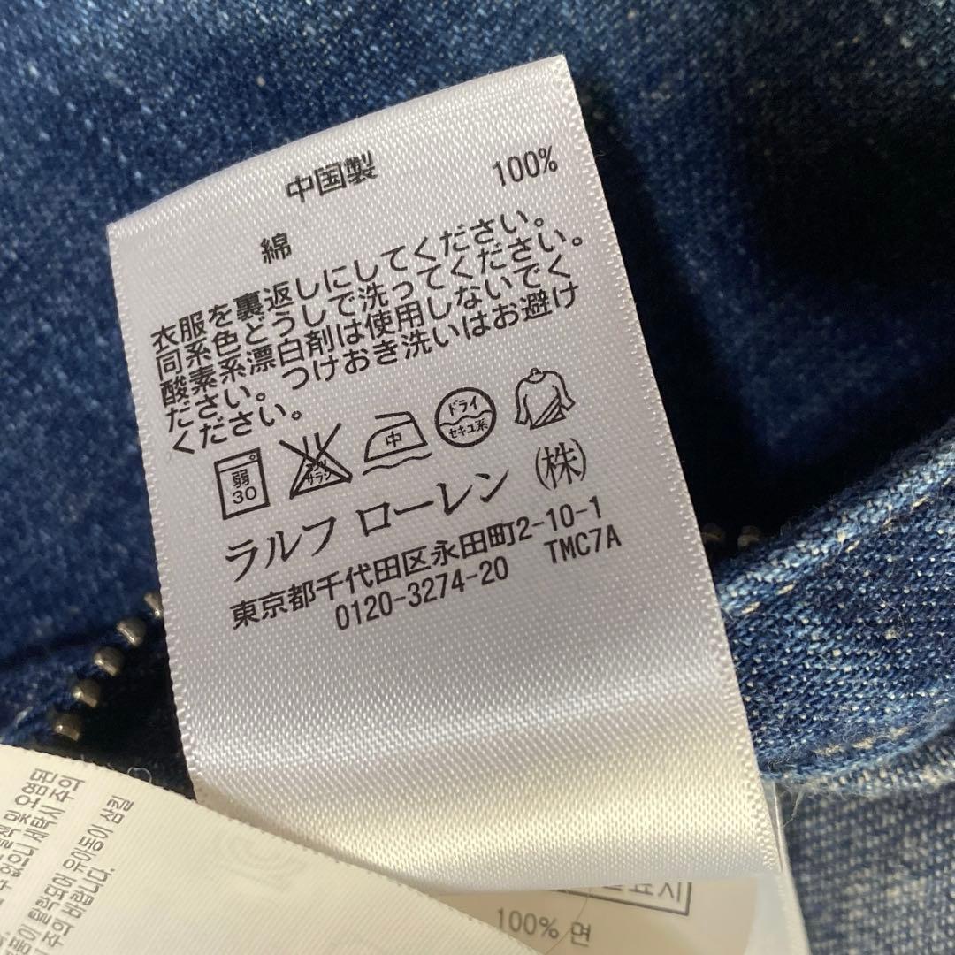 デニム&サプライ ラルフローレンジャンプスーツ オールインワン デニム 紺 M