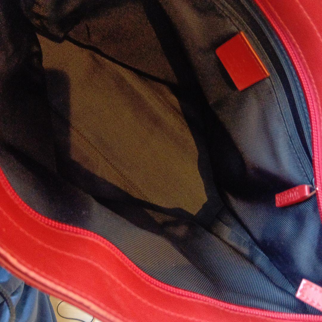 GUCCI グッチトートバッグ ベージュ/レッド