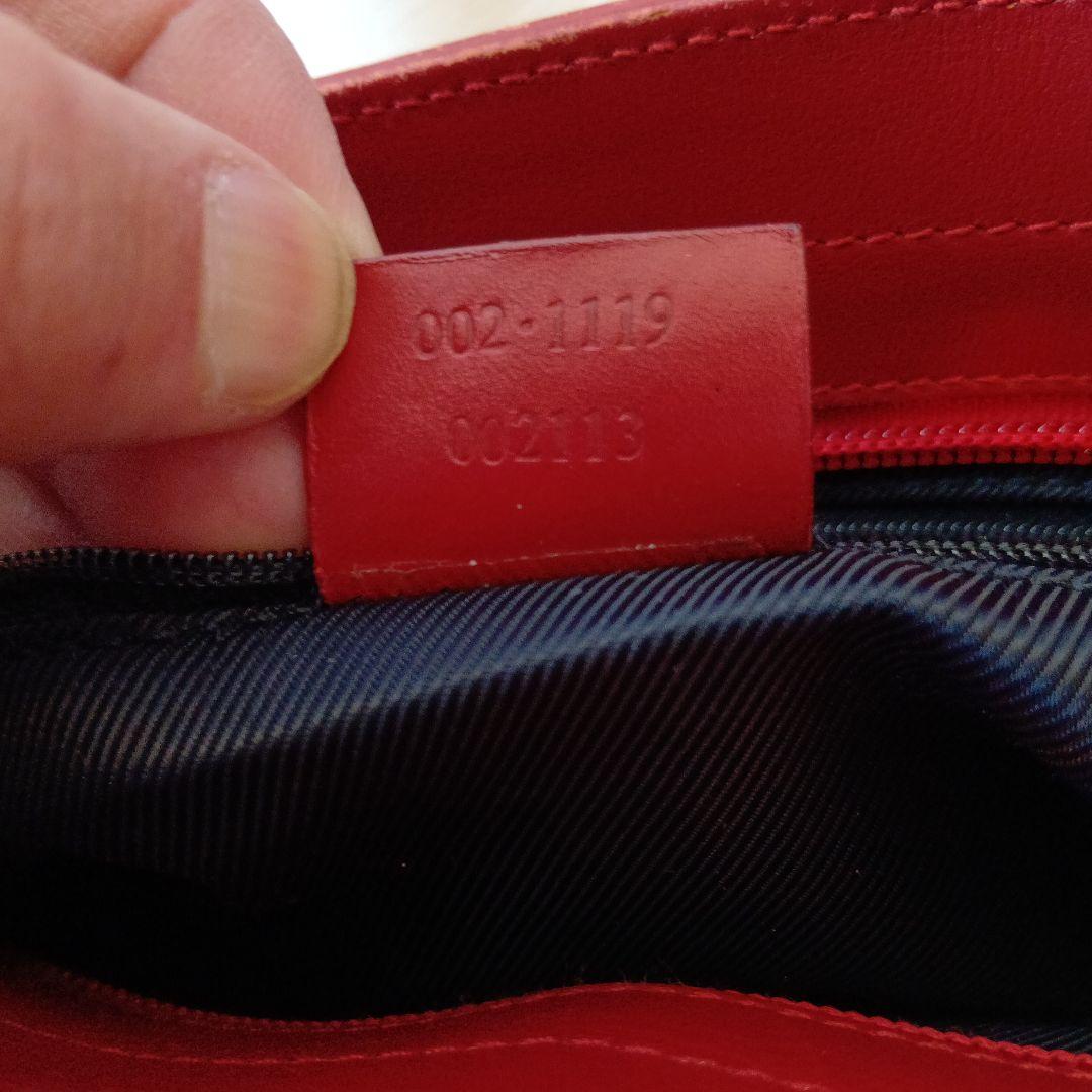 GUCCI グッチトートバッグ ベージュ/レッド