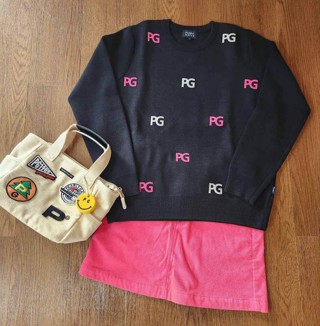 【新品未使用】パーリーゲイツ 肉厚ニット ネイビー