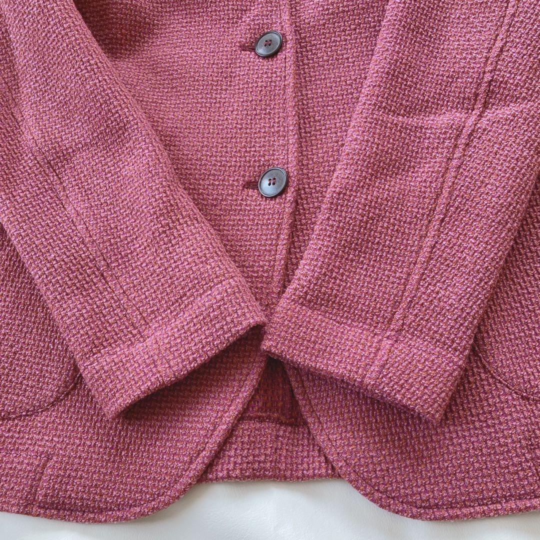 FALCONERIウール テーラード ノーカラー ジャケット M