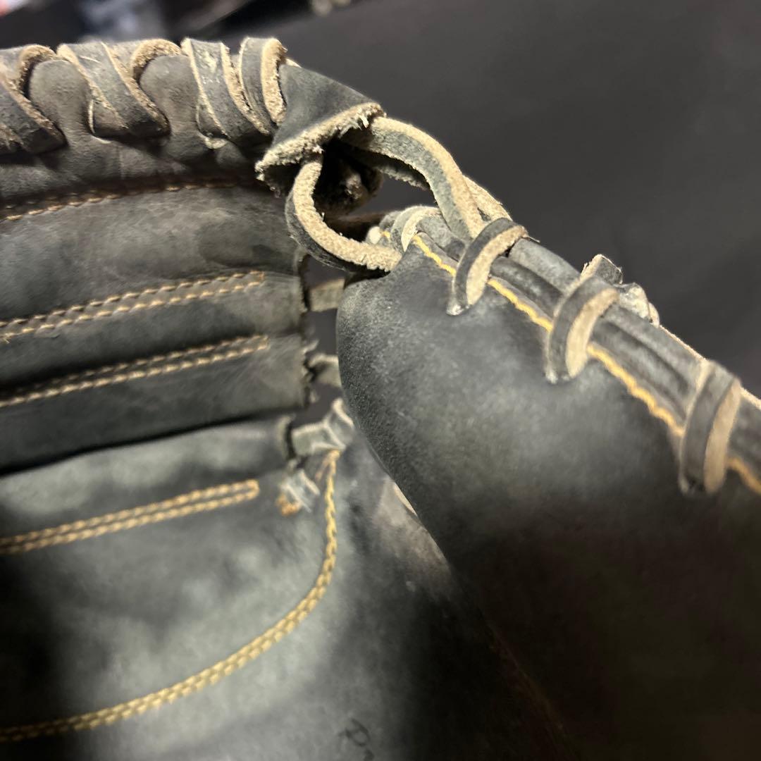 ZETT 黒 レザー プロステイタス 小林誠司モデルキャッチャーミット