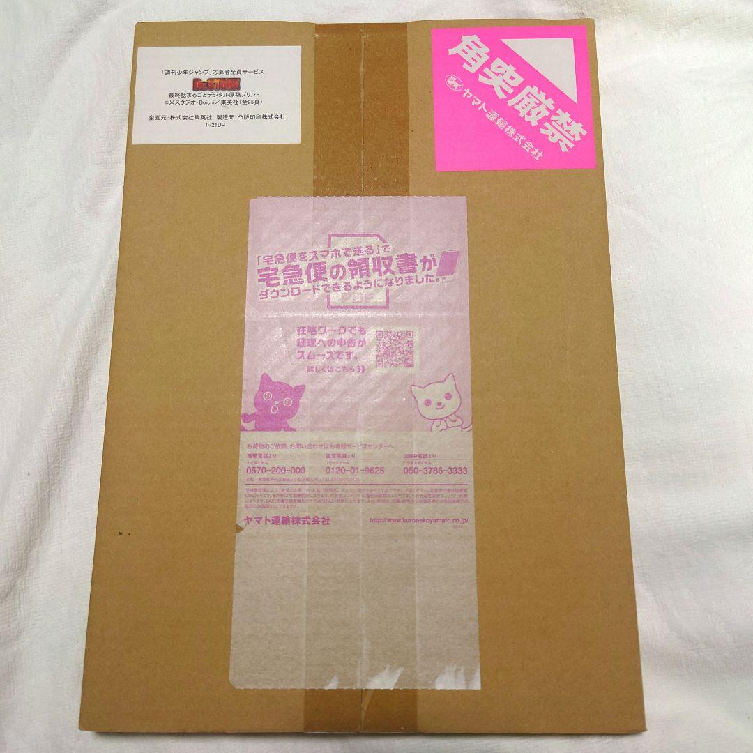 Dr.STONE 応募者全員サービス 最終話まるごとデジタル原稿プリント