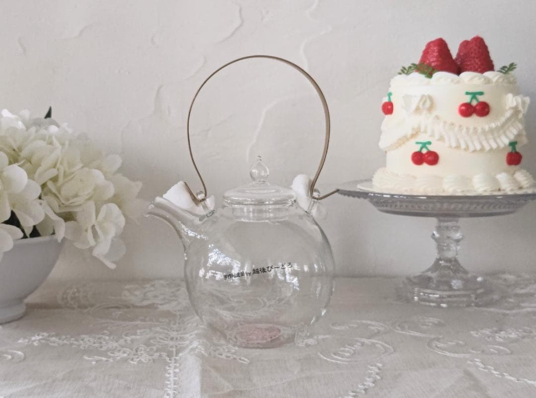 【新品未使用】まんまるポット　ガラスティーポット500ml クラフトユー