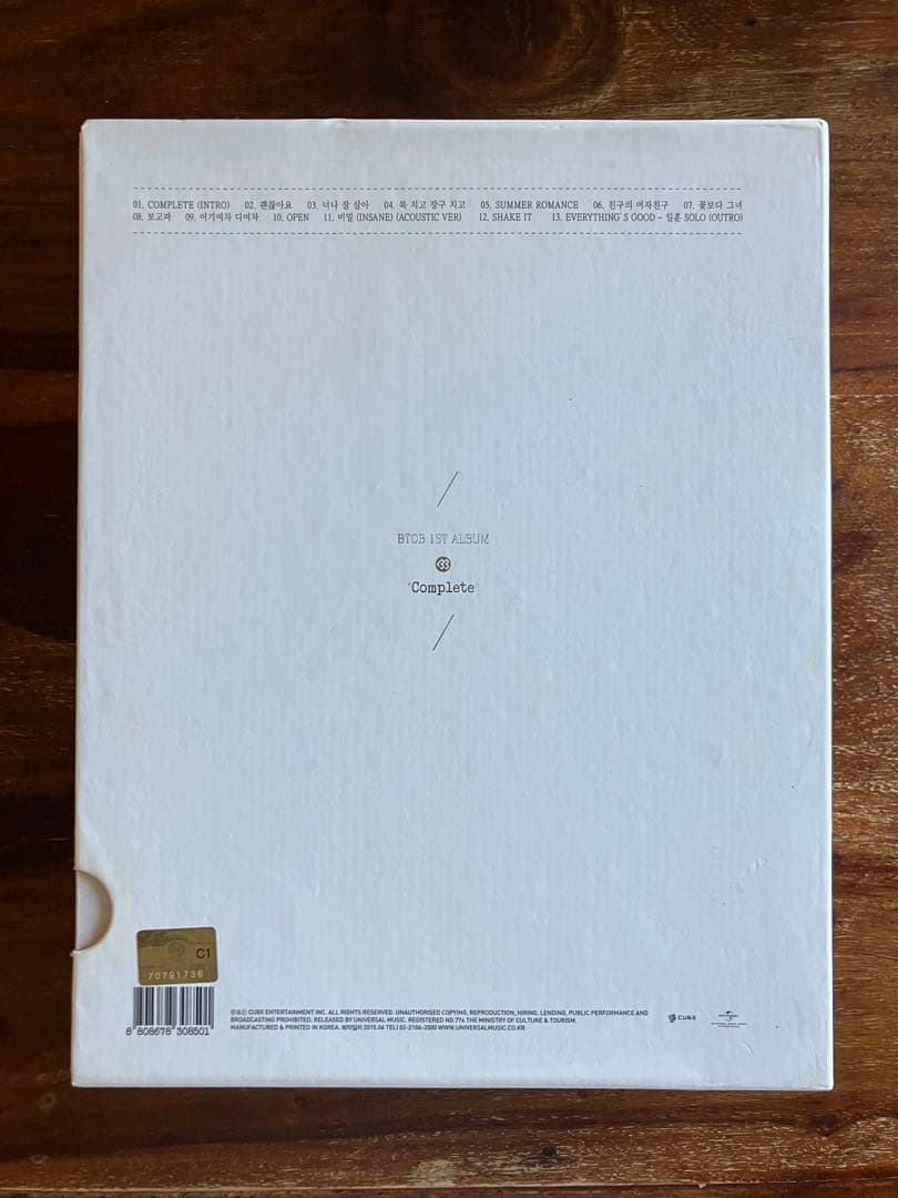 【美品】BTOB Complete CDアルバム　トレカ付き